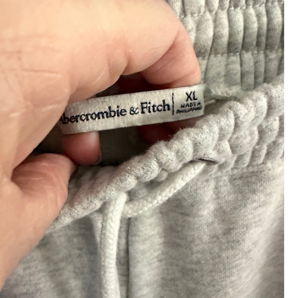 Abercrombie and Fitch Jogger Sweatpants Xl Gray Lounge Athleisure Sport Normcore - Picture 7 of 14